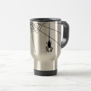 Mug De Voyage Araignée accrochante en Web Halloween gothique
