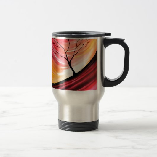 Mug De Voyage Arbre Abstrait - Art Moderne (Droit)