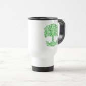 Mug De Voyage Arbre Celtique Vert De Vie (Devant droit)