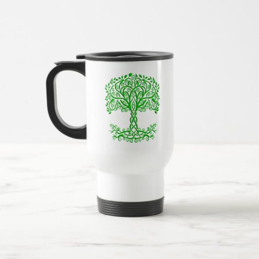 Mug De Voyage Arbre Celtique Vert De Vie (Gauche)
