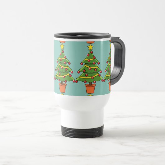 Mug De Voyage Arbre de Noël (Devant droit)