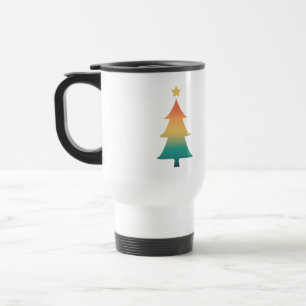 Mug De Voyage Arbre de Noël au crépuscule