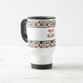 Mug De Voyage Arbre de Noël, cadeaux, sucre de canne (Devant gauche)