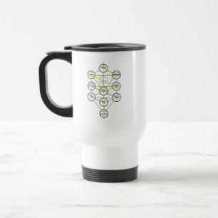 Mug De Voyage Arbre de vie kabbalistique hebreu sephiroth