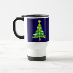 Mug De Voyage Arbre d'hiver de Noël avec lumières-15044