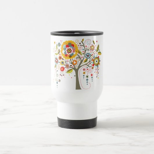 Mug De Voyage Arbre en floraison (Centre)