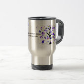 Mug De Voyage Arbre floral Whimsical avec dire (Devant droit)
