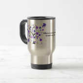 Mug De Voyage Arbre floral Whimsical avec dire (Devant gauche)