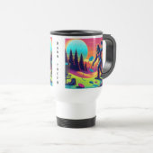 Mug De Voyage Arbres noirs | Bigfoot Disc Golf Humour (Devant droit)