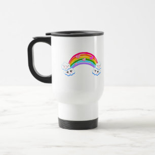 Mug De Voyage Arc-en-ciel nuages Voyage Mug
