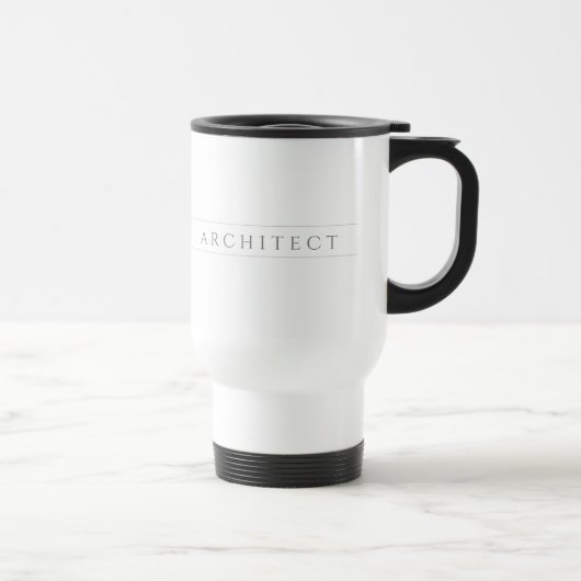 Mug de voyage ARCHITECT / Gris (Droite)