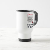 Mug De Voyage Architecte informatique : Mon réseau, mes règles D (Devant droit)