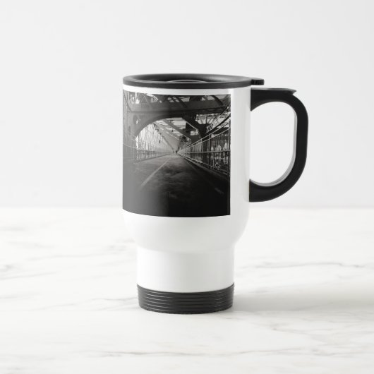 Mug De Voyage Architecture de pont de Williamsburg - New York (Droite)