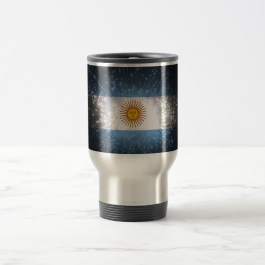 Mug De Voyage Argentine Flag Firework (Centre)