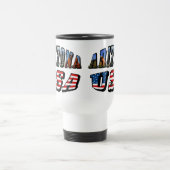 Mug De Voyage Arizona Picture et USA Flag Text (Centre)