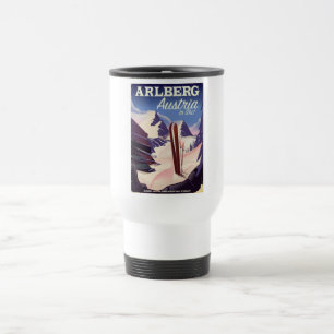 Mug De Voyage Arlberg Autriche affiche de voyage ski