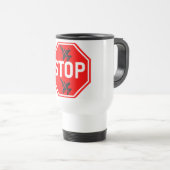 Mug De Voyage arrêter la guerre (Devant droit)