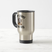 Mug De Voyage Arrêtez de marcher sur mes nuts - drôle Amateur d' (Devant gauche)
