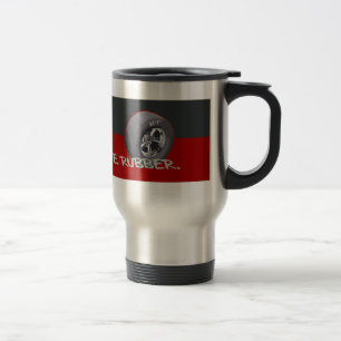 MUG DE VOYAGE ARRÊTEZ ET SENTEZ LE CAOUTCHOUC