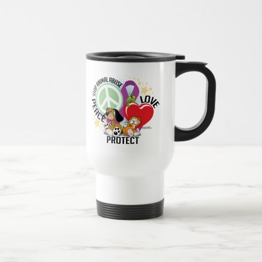 Mug De Voyage Arrêtez l'abus animal PLP (Droite)