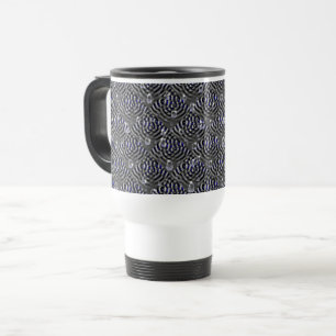 Mug De Voyage Arrosage sur métal gris bleu