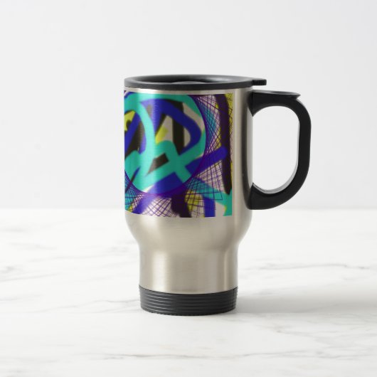 Mug De Voyage art abstrait coloré 768 (Droit)
