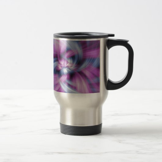 Mug De Voyage Art abstrait pourpre (Droit)