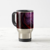 Mug De Voyage Art abstrait vague rouge (Devant gauche)