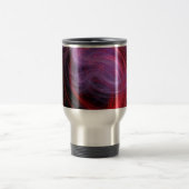 Mug De Voyage Art abstrait vague rouge (Centre)