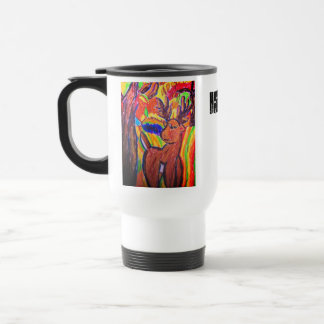 Mug De Voyage art de cerfs communs