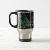 Mug De Voyage Art de graffiti numérique abstrait géométrique coo (Gauche)