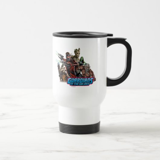 Mug De Voyage Art de groupe GotG (Droite)