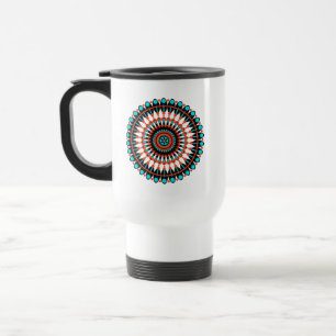 Mug De Voyage Art de mandala géométrique coloré-46456