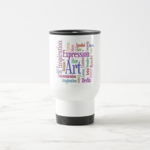 Mug De Voyage Art de mot de l'inspiration de l'artiste créatif