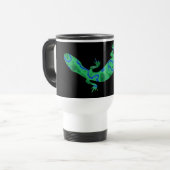 Mug De Voyage Art déco Grüner Gecko (Devant gauche)