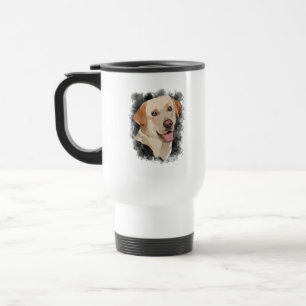 Mug De Voyage Art du Labrador Abstrait