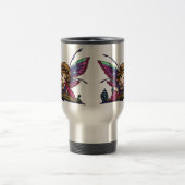 Mug De Voyage Art féerique d'imaginaire de bibliothèque de rat (Centre)