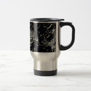 Mug De Voyage Art fractal abstrait Toile d'Or