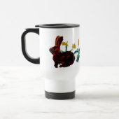Mug De Voyage Art jonquille du lapin de printemps (Gauche)