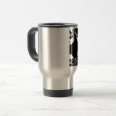 Mug De Voyage Art noir et blanc africain (Devant gauche)