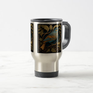 Mug De Voyage Art Nouveau Voyage d'oiseaux/Mug de navette, 15 oz