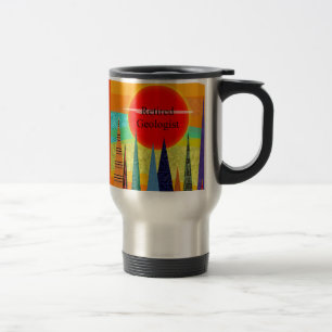 Mug De Voyage Art retiré de montagne de géologue