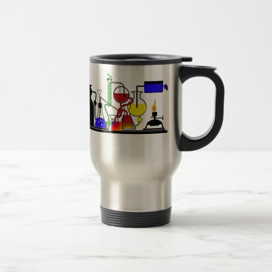 MUG DE VOYAGE ARTICLES DE LABORATOIRE - SCIENTIFIQUE FOU DE (Droit)