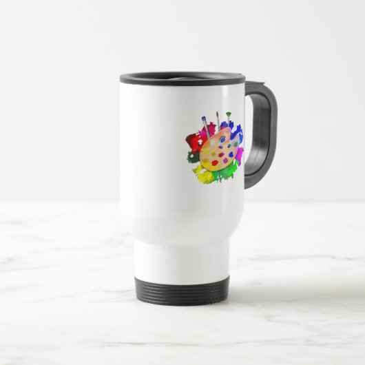 Mug De Voyage Artiste Palette (Devant droit)