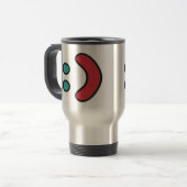 Mug De Voyage Ascii Smile (Devant gauche)