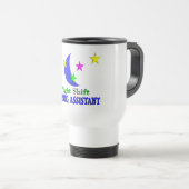 Mug De Voyage Assistant de soins de poste de nuit (Devant droit)