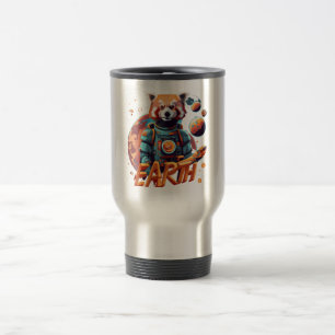 Mug De Voyage astronaute de panda rouge
