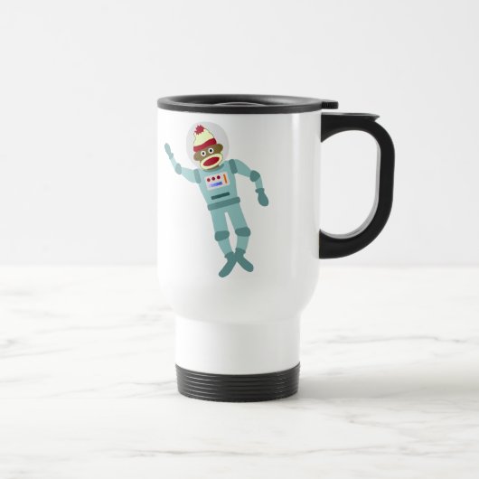 Mug De Voyage Astronaute de singe de chaussette (Droite)