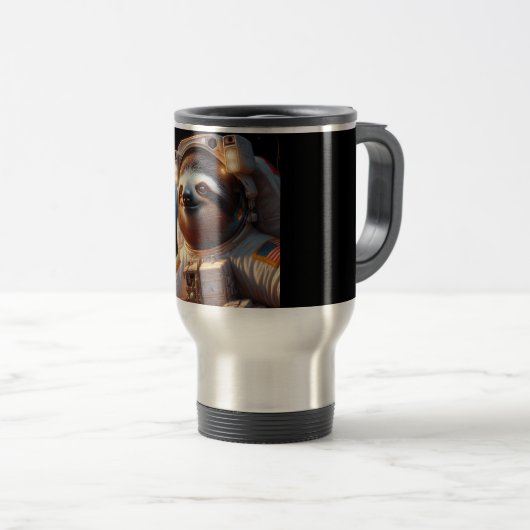 Mug De Voyage Astronaute de Sloth (Devant droit)