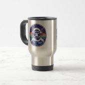 Mug De Voyage Astronaute du singe spatial (Devant gauche)